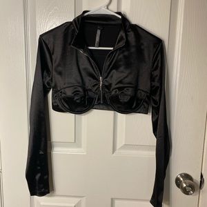 Urban Outfitters Long Sleeve Crop Top